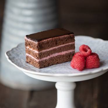 Gâteau plaque – Chocolat-framboise