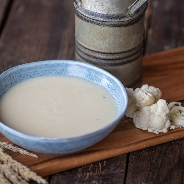 Crème de chou-fleur et cheddar