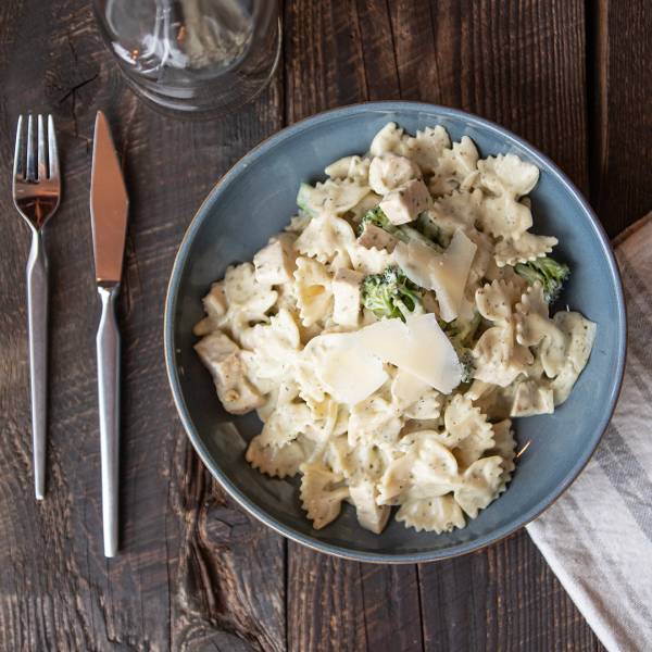 Farfalle pesto poulet et brocoli